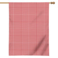 Red And White Glen Plaid Print House Flag