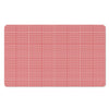 Red And White Glen Plaid Print Polyester Doormat