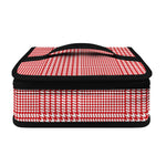 Red And White Glen Plaid Print Small Lunch Bag