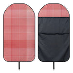 Red And White Glen Plaid Print Waterproof Car Seat Cover