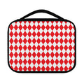 Red And White Harlequin Pattern Print Classic Bible Case