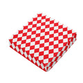 Red And White Harlequin Pattern Print Outdoor Seat Cushion Cover