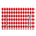 Red And White Harlequin Pattern Print Placemat
