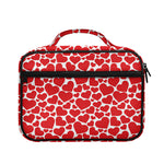 Red And White Heart Pattern Print Briefcase Bible Bag