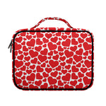 Red And White Heart Pattern Print Briefcase Bible Bag