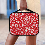 Red And White Heart Pattern Print Classic Bible Case