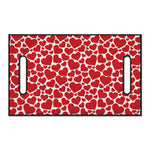Red And White Heart Pattern Print Golf Cart Seat Cover