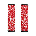 Red And White Heart Pattern Print Handle Covers