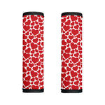 Red And White Heart Pattern Print Handle Covers