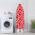 Red And White Heart Pattern Print Ironing Board Cover