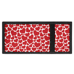 Red And White Heart Pattern Print Trifold Wallet