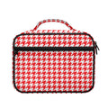 Red And White Houndstooth Pattern Print Briefcase Bible Bag
