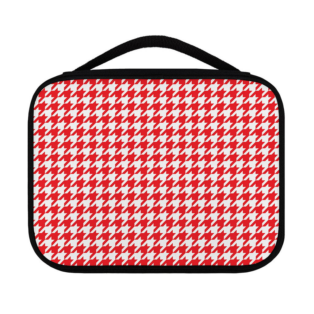 Red And White Houndstooth Pattern Print Classic Bible Case