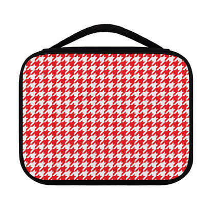 Red And White Houndstooth Pattern Print Classic Bible Case