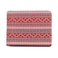 Red And White Native Tribal Print Bifold Wallet