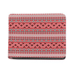 Red And White Native Tribal Print Bifold Wallet