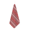 Red And White Native Tribal Print Hand Towel
