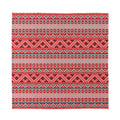 Red And White Native Tribal Print Silk Bandana