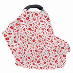 Red And White Nurse Pattern Print Baby Seat Cover