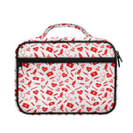 Red And White Nurse Pattern Print Briefcase Bible Bag
