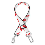 Red And White Nurse Pattern Print Dog Seat Belt