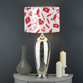 Red And White Nurse Pattern Print Drum Lamp Shade