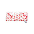 Red And White Nurse Pattern Print Extended Mouse Pad
