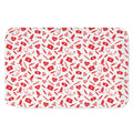 Red And White Nurse Pattern Print Indoor Door Mat