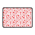 Red And White Nurse Pattern Print Kitchen Mat