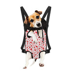 Red And White Nurse Pattern Print Pet Carrier Backpack