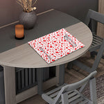 Red And White Nurse Pattern Print Placemat