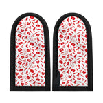Red And White Nurse Pattern Print Skillet Handle Cover
