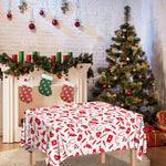 Red And White Nurse Pattern Print Tablecloth