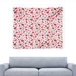 Red And White Nurse Pattern Print Tapestry