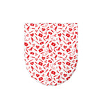 Red And White Nurse Pattern Print Toilet Lid Cover