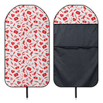 Red And White Nurse Pattern Print Waterproof Car Seat Cover