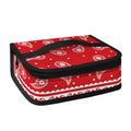 Red And White Paisley Bandana Print Small Lunch Bag