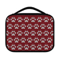 Red And White Paw Knitted Pattern Print Classic Bible Case
