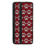 Red And White Paw Knitted Pattern Print Refrigerator Handle Covers