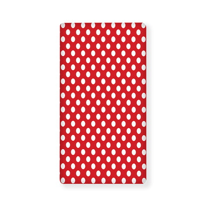 Red And White Polka Dot Pattern Print Baby Crib Sheet