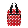 Red And White Polka Dot Pattern Print Bible Tote Bag
