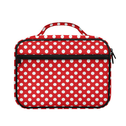 Red And White Polka Dot Pattern Print Briefcase Bible Bag