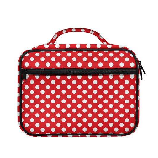 Red And White Polka Dot Pattern Print Briefcase Bible Bag