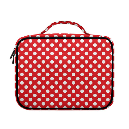 Red And White Polka Dot Pattern Print Briefcase Bible Bag