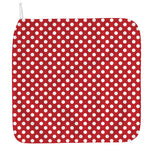Red And White Polka Dot Pattern Print Hand Towel