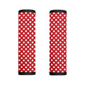 Red And White Polka Dot Pattern Print Handle Covers