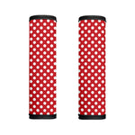 Red And White Polka Dot Pattern Print Handle Covers