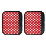 Red And White Polka Dot Pattern Print Handle Covers