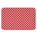 Red And White Polka Dot Pattern Print Indoor Door Mat