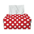 Red And White Polka Dot Pattern Print Rectangle Tissue Box Cover